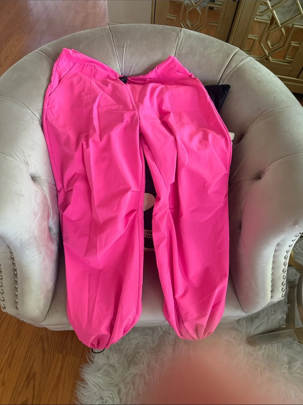 Kids Bright Pink Jogger Sweatpants